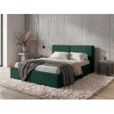 Gulta ar paceļamo mehānismu HILTON 120x200, zaļš